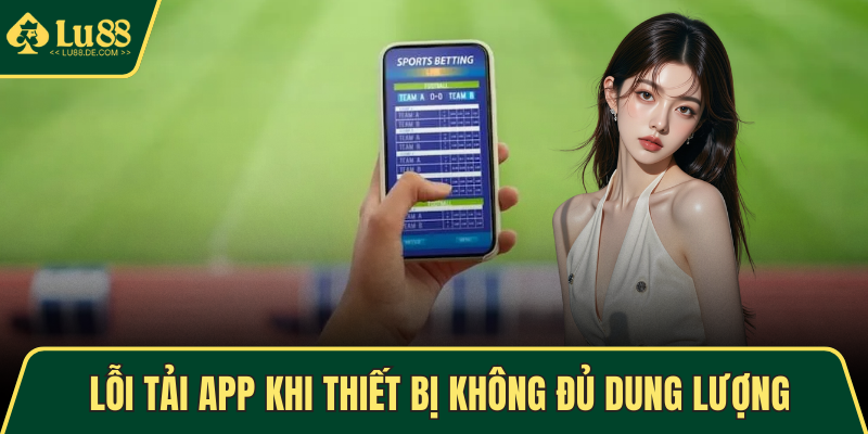 Tải App LU88 - Tham Gia Trò Chơi Và Nhận Ưu Đãi Hấp Dẫn 3 Lỗi tải app khi thiết bị không đủ dung lượng